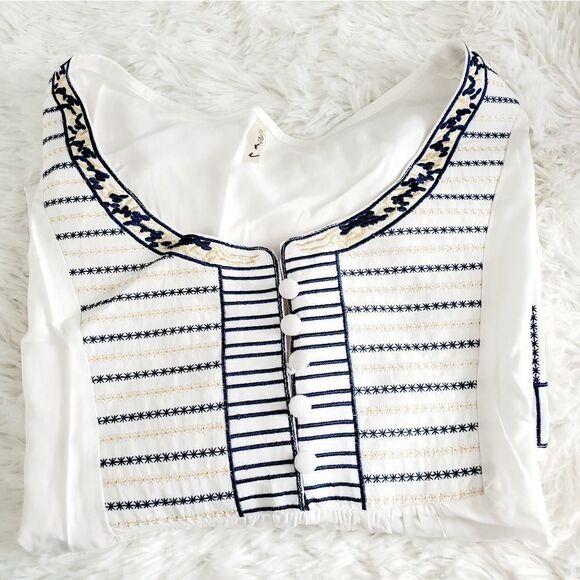 Ire Fashion Women's Size XXXL Embroidered White Blouse - Picture 8 of 10